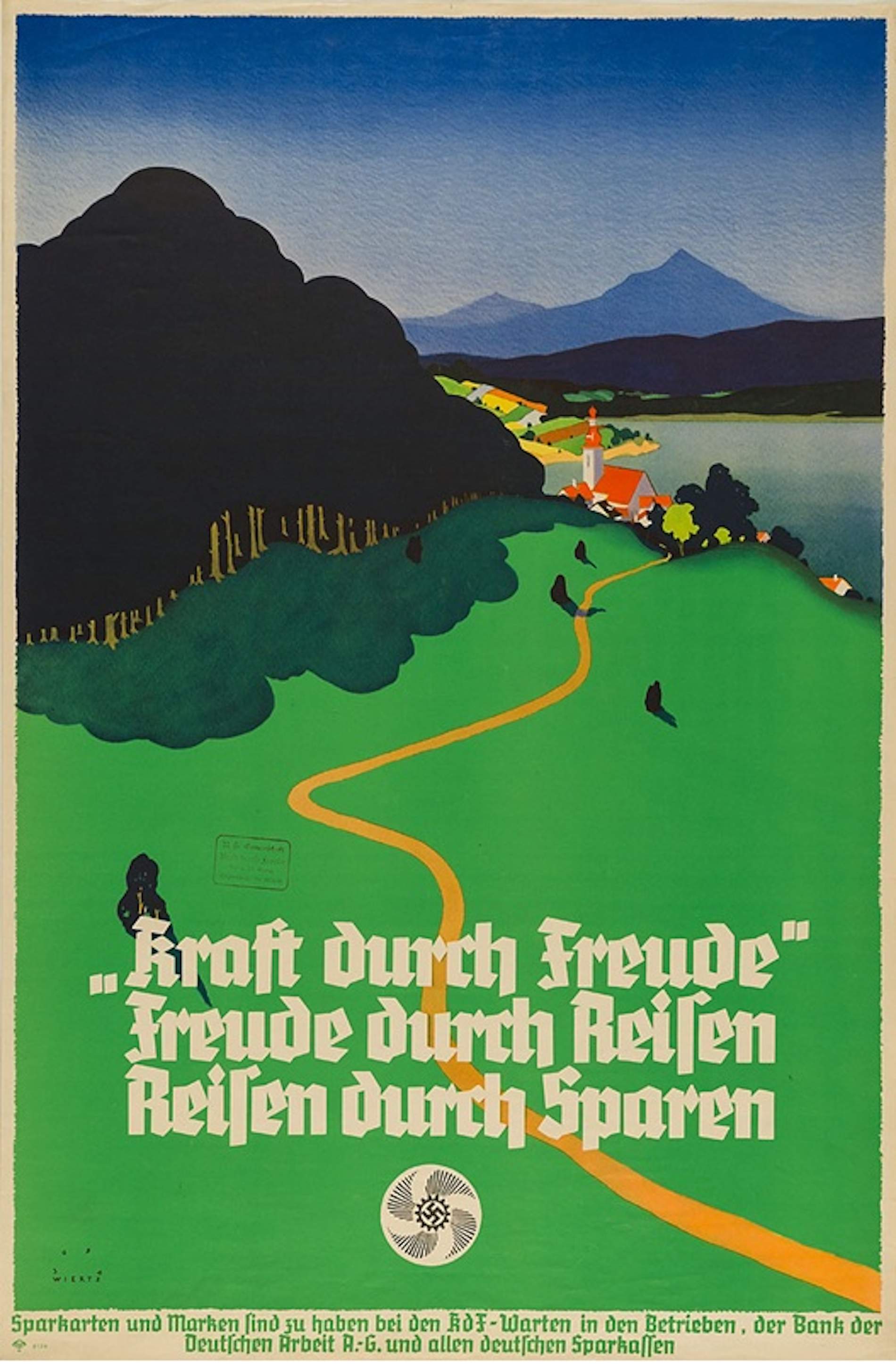 Cartell publicitari Kdf. Font Kunst und Gewerge Museum. Hambrug