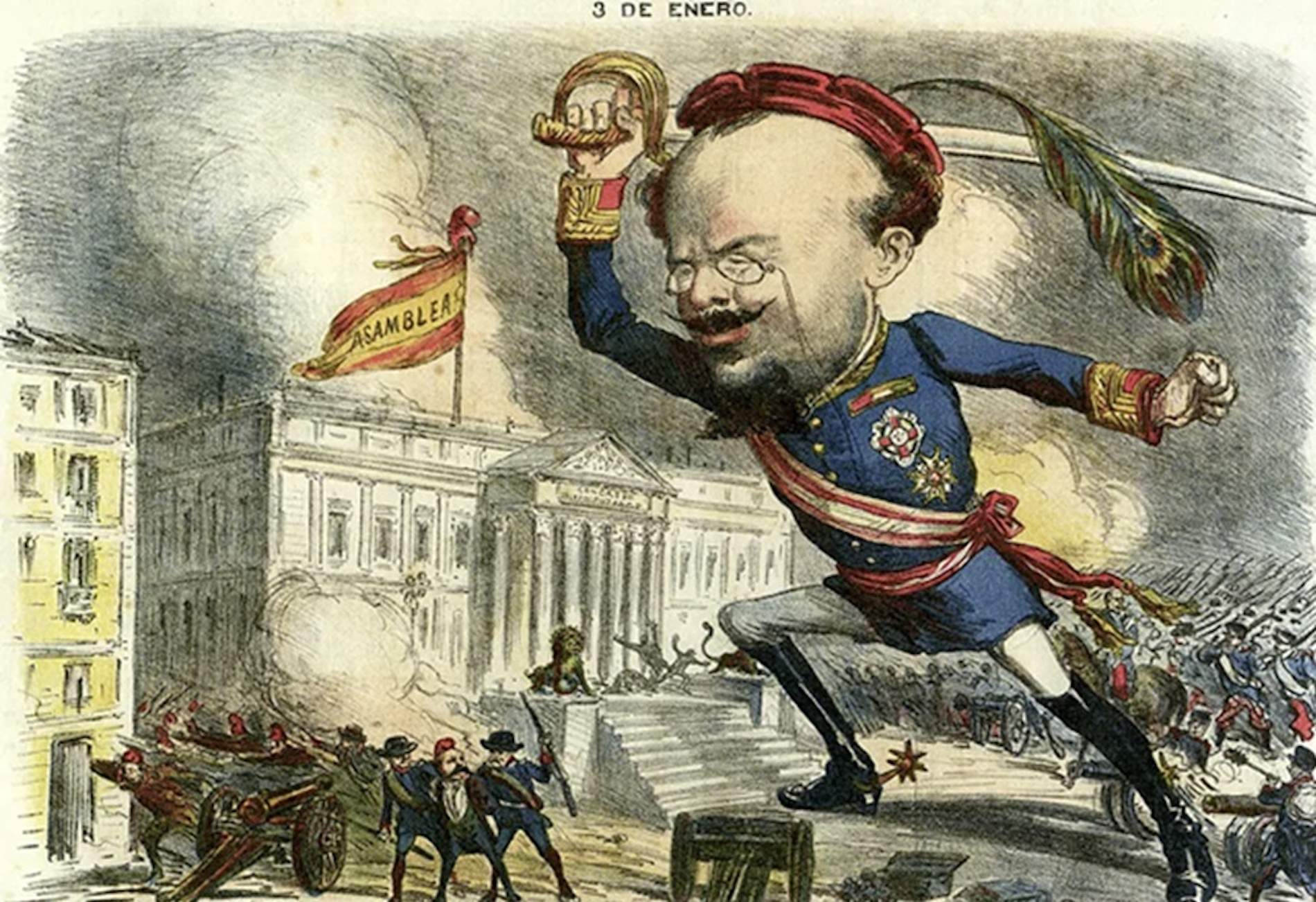 Pavia entra a caballo (o no) en las Cortes y secuestra la Primera República española