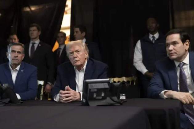 Trump durante el ataque a Venezuela