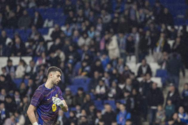 Joan Garcia, en la previa del partido contra el Espanyol / Foto: Carlos Baglietto