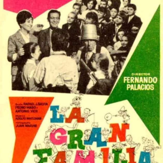 Cartel publicitario de la película La Gran Familia. Fuente Pinterest Cartel publicitario de la película La Gran Familia. Fuente Pinterest