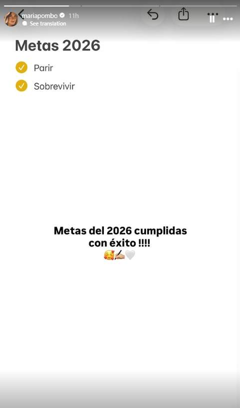 Primera storie Pombo   Instagram