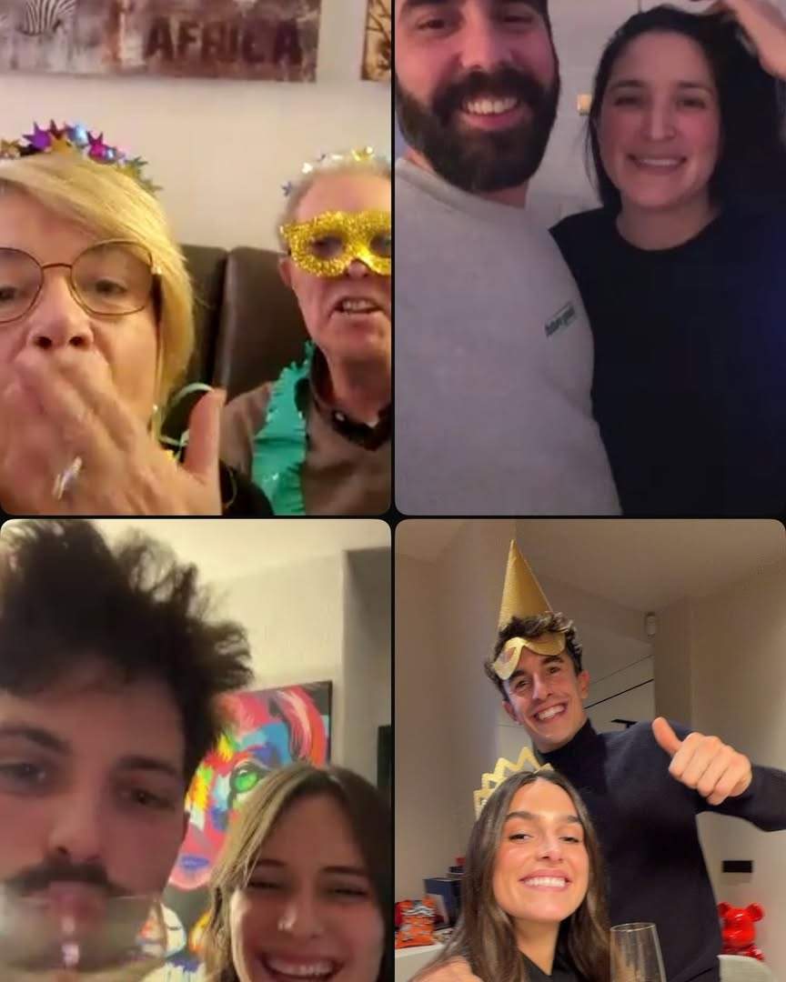 La pareja llamando a sus seres queridos / Instagram