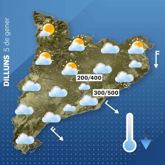 Mapa Catalunya dilluns 4-1