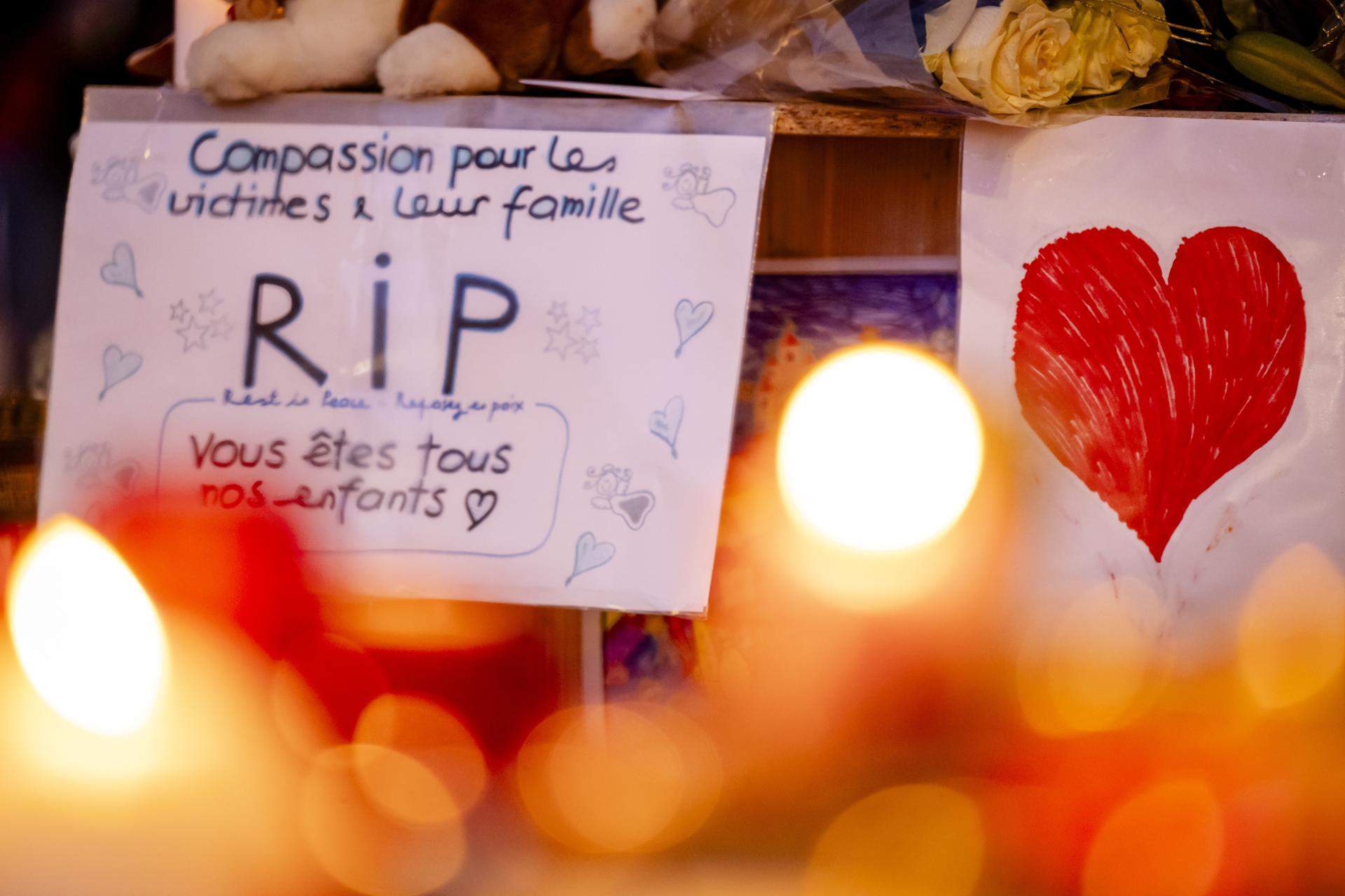 Homenatge víctimes incendi Crans Montana