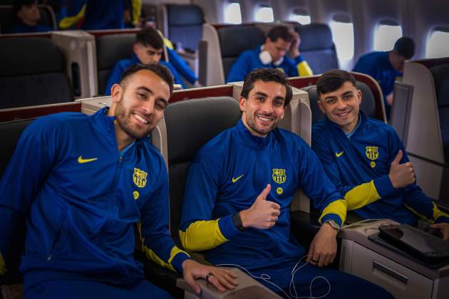 Pedri, Ferran Torres i Eric Garcia