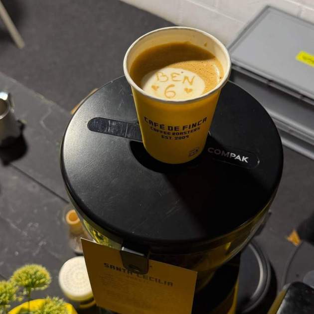 El cafè de Ter Stegen el dia de l'aniversari del seu fill / Instagram