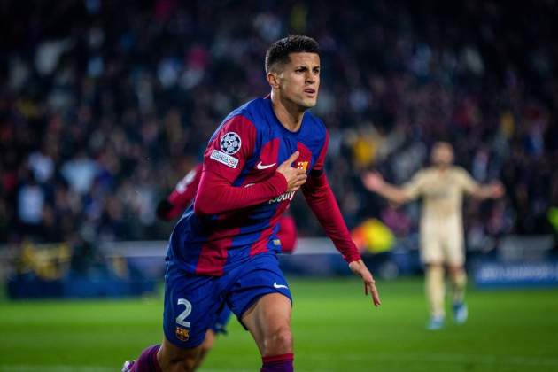 Cancelo celebració gol Barça