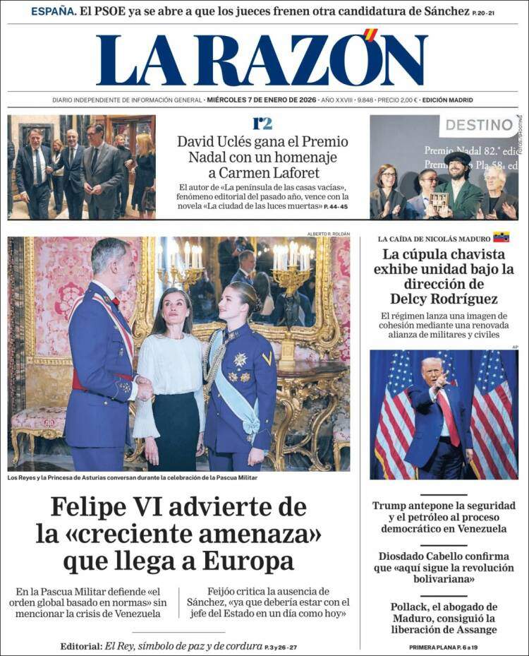 La Razon, 7 gener 2026
