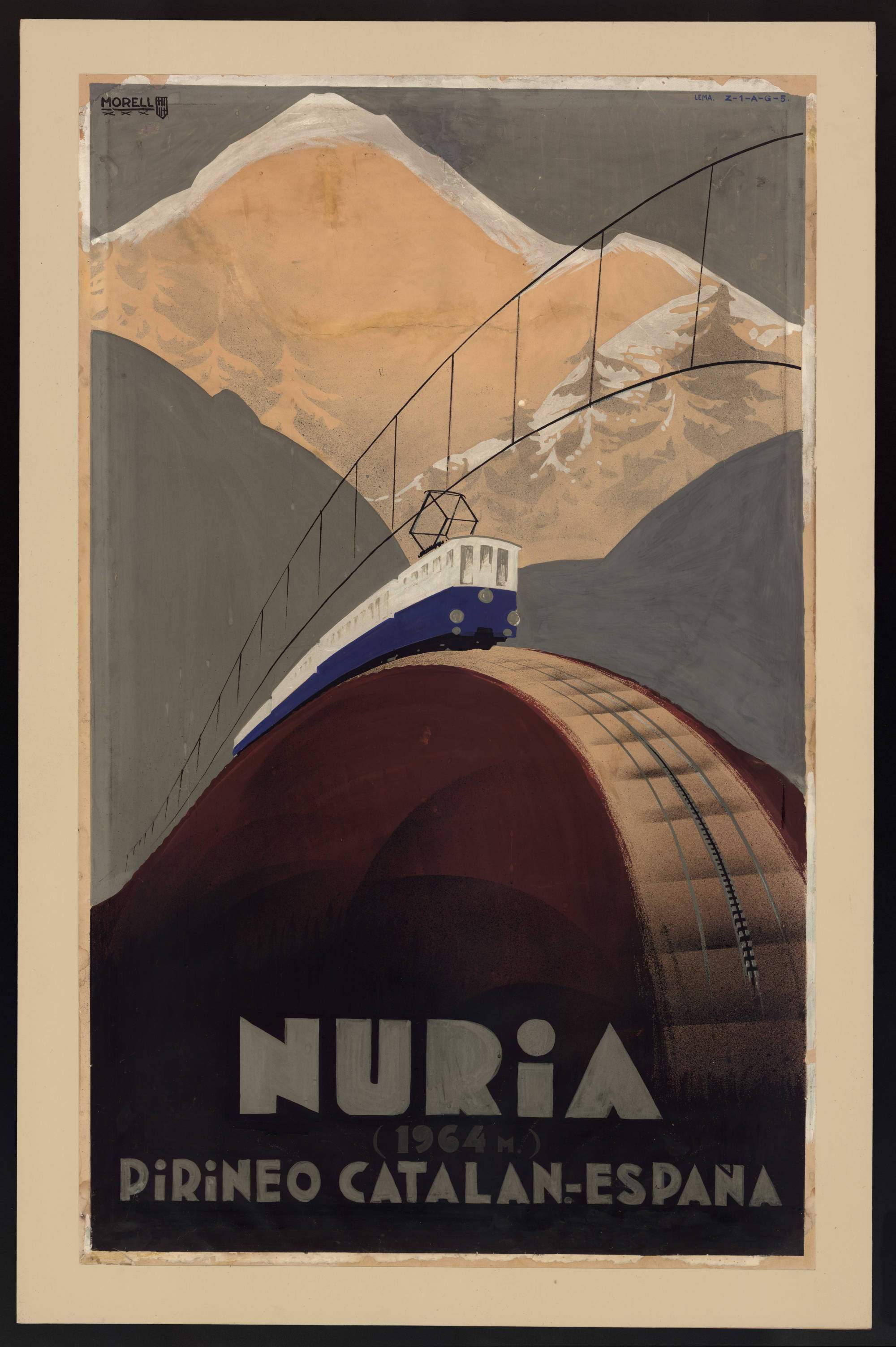 cartell cremallera nuria 4 fgc cartell cremallera nuria 4 fgc