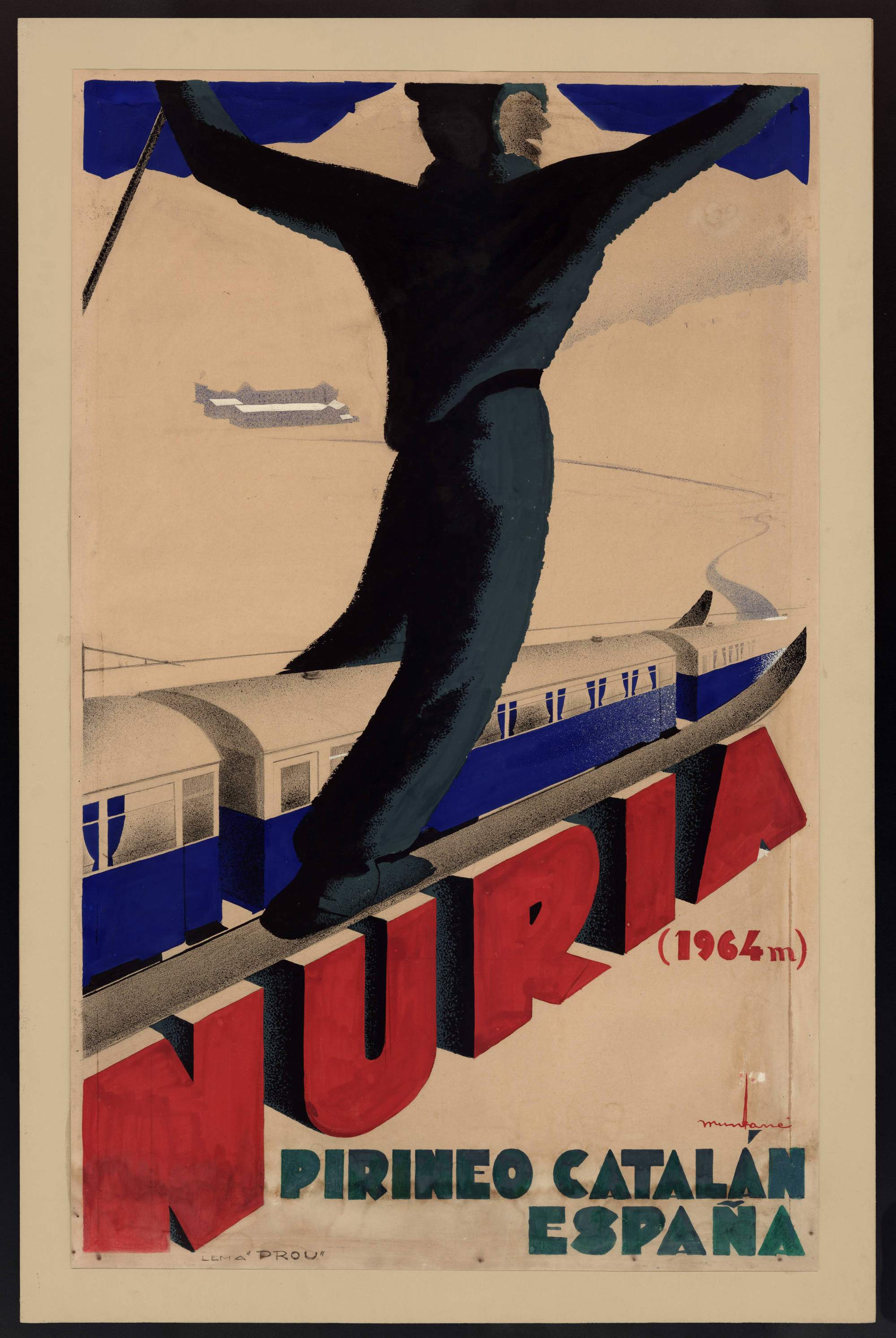 cartell cremallera nuria 6 fgc cartell cremallera nuria 6 fgc