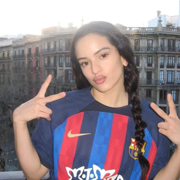 Rosalía amb la samarreta del Barça Instagram