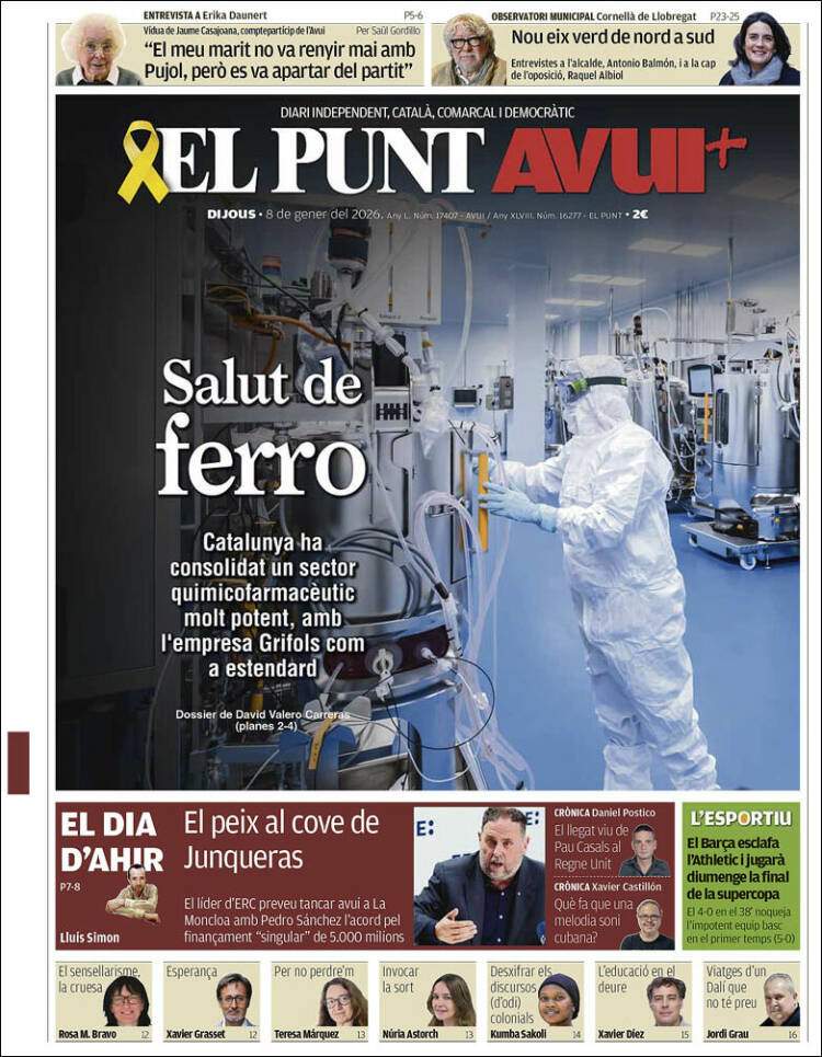 El Punt Avui, 8 gener 2026
