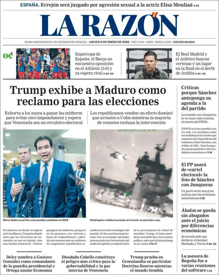 La Razon, 8 gener 2026