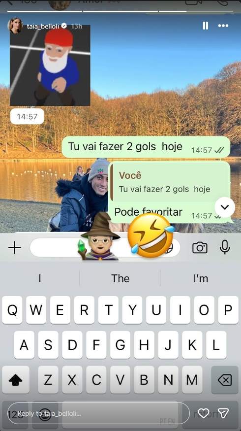 El mensaje de la mujer de Raphinha en el que le decía que marcaría los dos goles Instagram El mensaje de la mujer de Raphinha en el que le decía que marcaría los dos goles Instagram