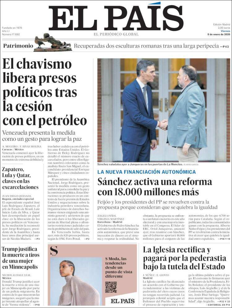 El Pais, 9 gener 2026 El Pais, 9 gener 2026