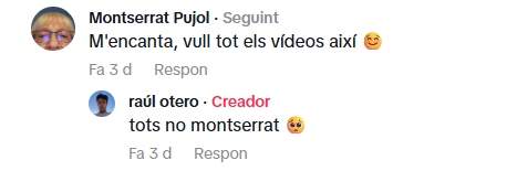 Comentari Montserrat sobre el català   TikTok