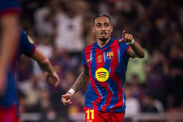 Raphinha celebra gol Barça Supercopa FC Barcelonajpg