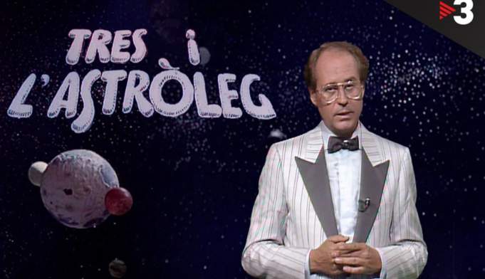 Josep M. Bachs en el mítico 'Tres i l'astròleg' de TV3