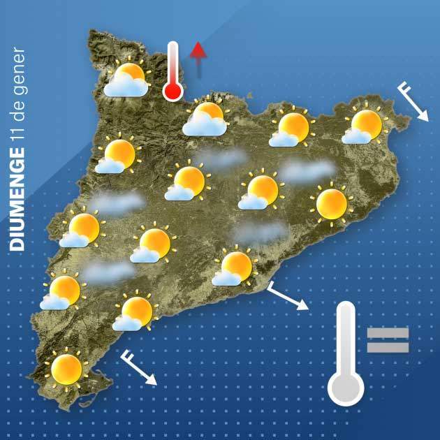 Mapa Catalunya diumenge 10-1