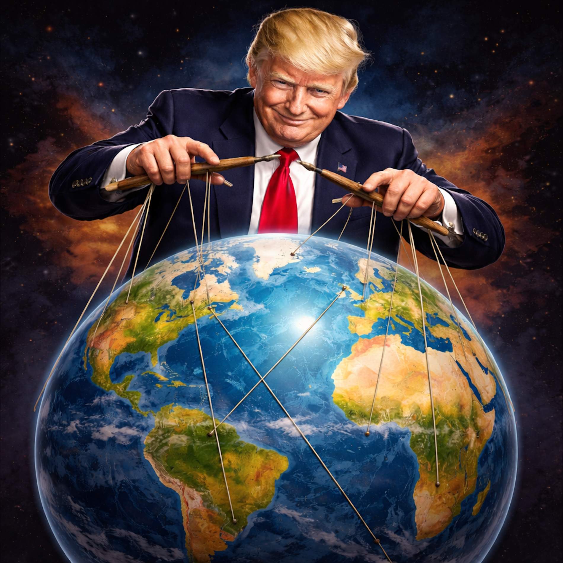 Donald Trump, el titiritero global en las portadas