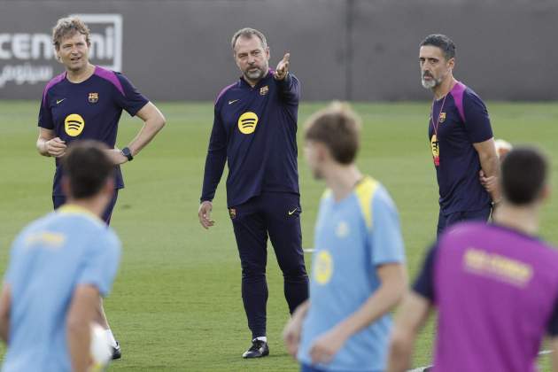 Hansi Flick entrenament Barça Hansi Flick entrenament Barça