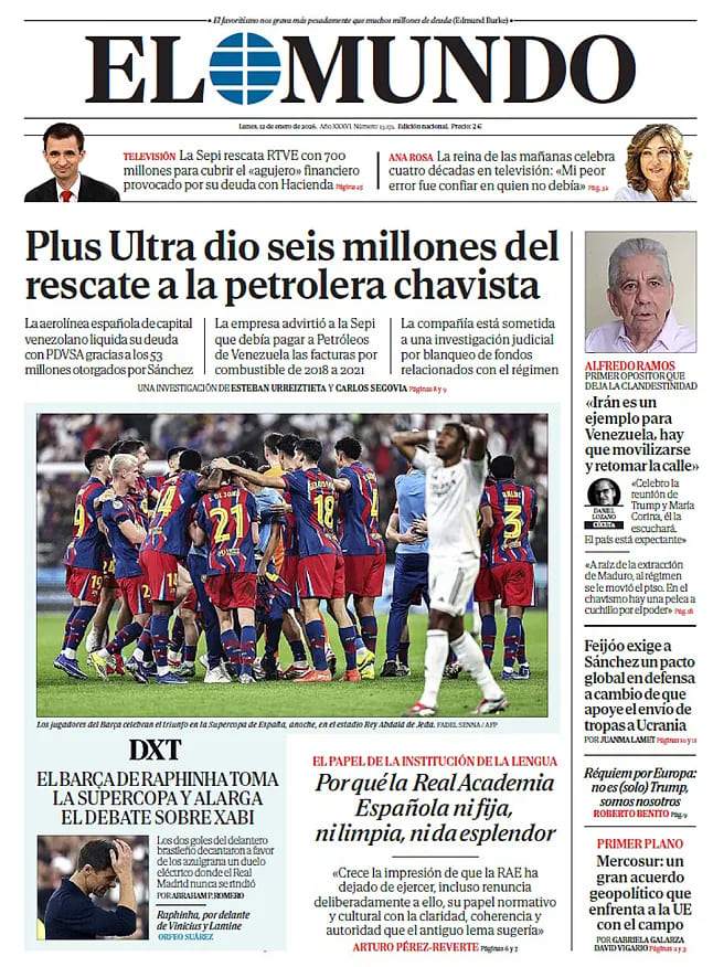 El Mundo, 12 gener 2026 (1)