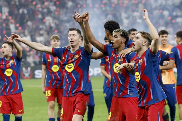 Robert Lewandowski Lamine Yamal Fermín López Barça