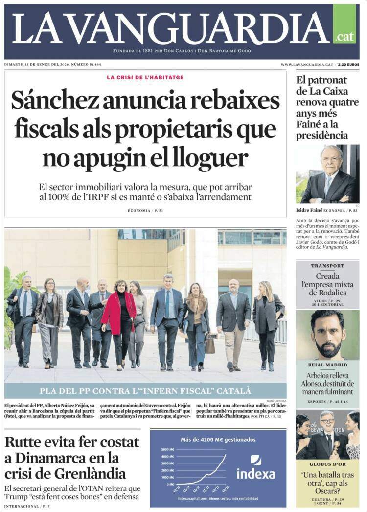 La Vanguardia, 13 gener 2026