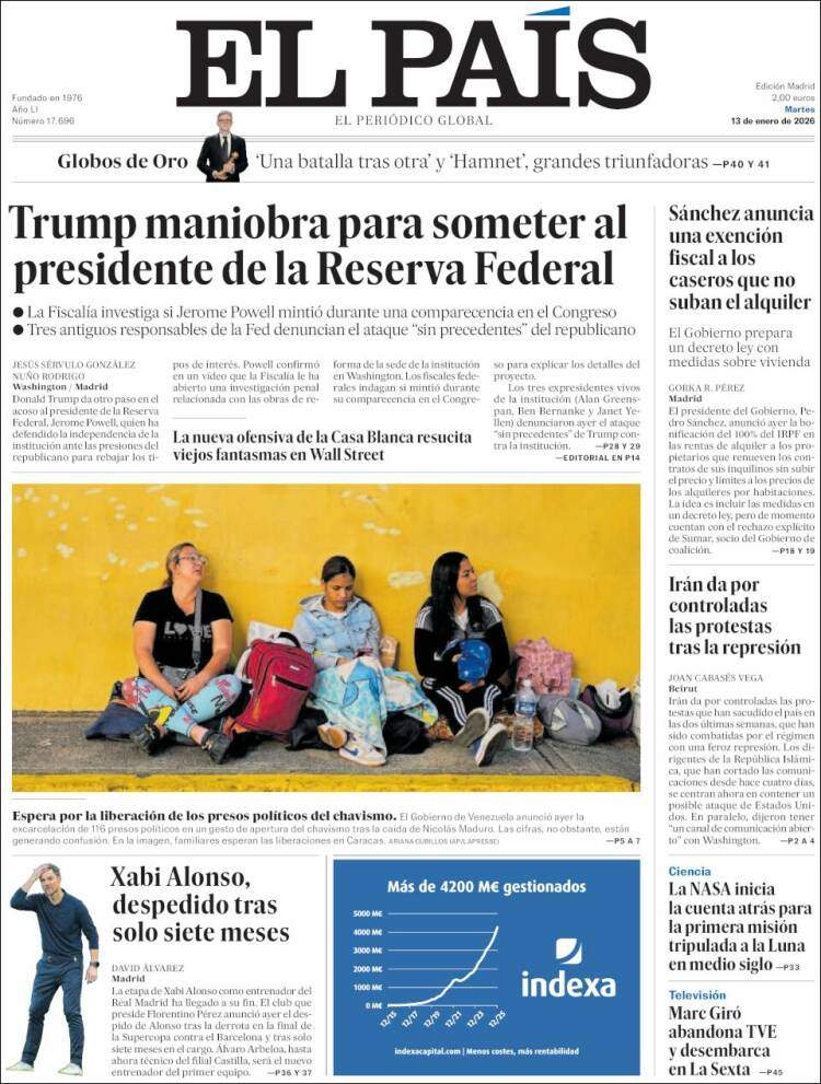 El Pais, 13 gener 2026
