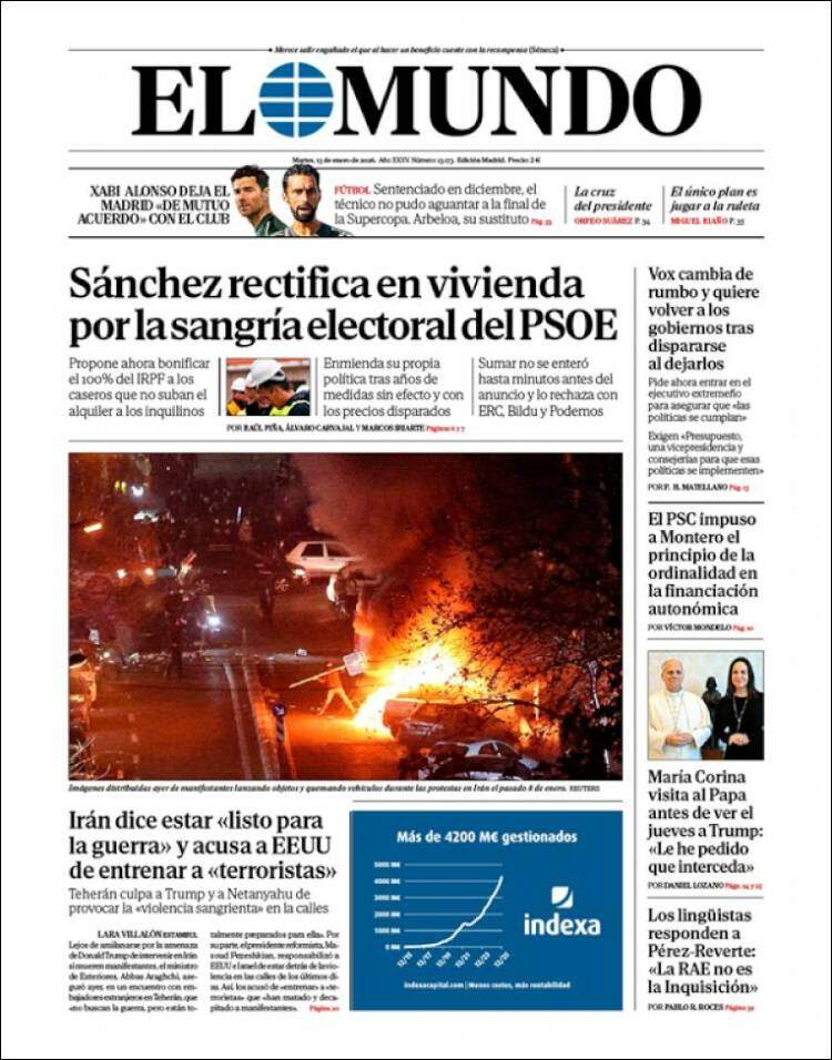 El Mundo, 13 gener 2026