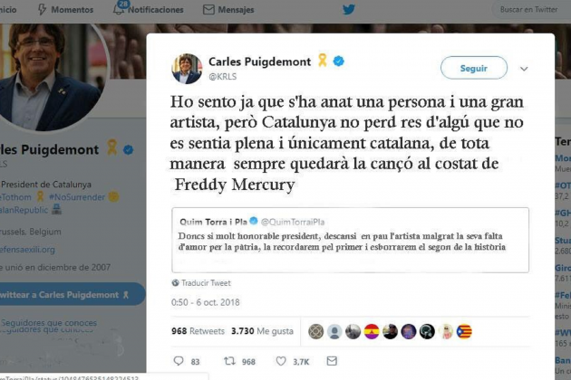 tuit fake puigdemont