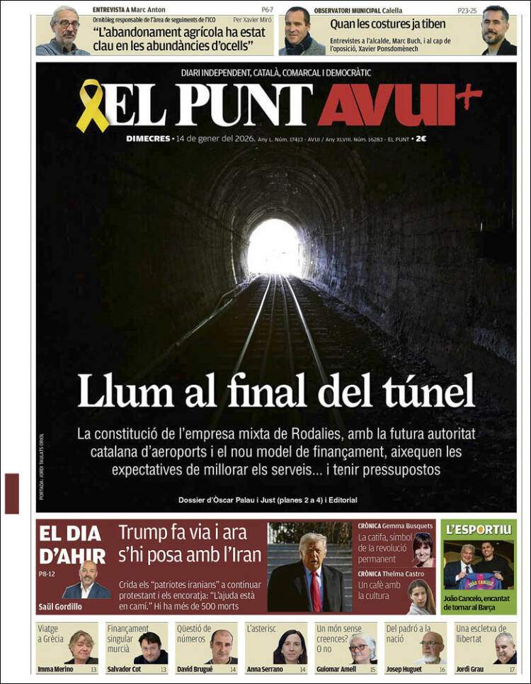 El Punt Avui, 14 gener 2026