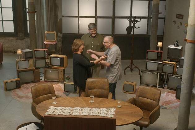 Olga Viza y Matthew Tree con Xavier Bundó en 'L'any que vas néixer' 2Cat