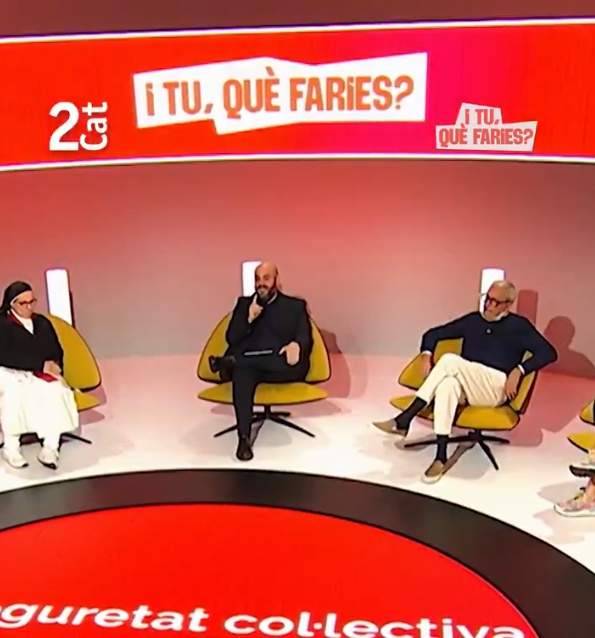 Sor Lucía Caram i Xavier Melero a 'I tu, què faries'2Cat