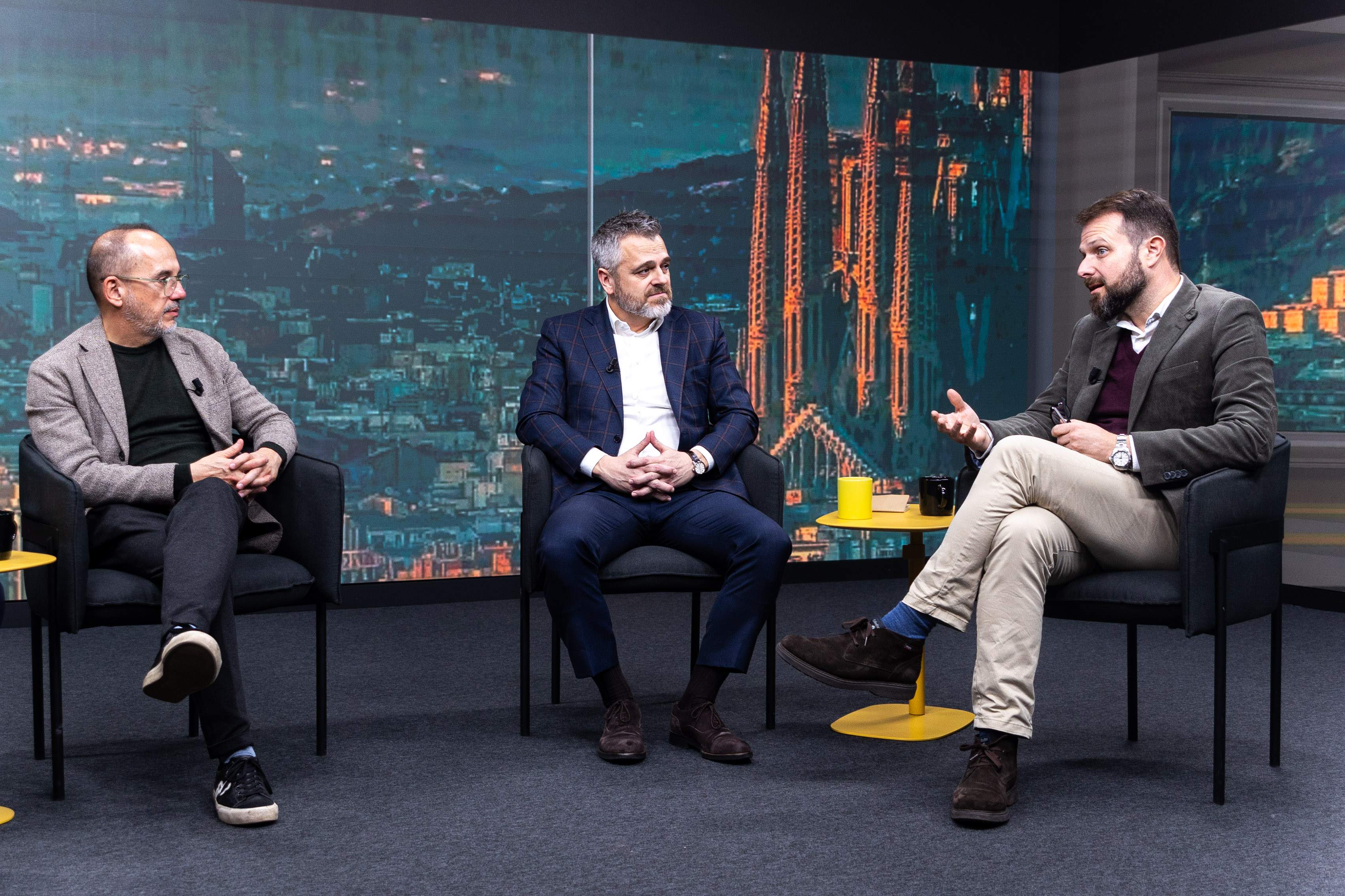 40 anys Taula rodona JNC amb Gerard Figueras, Carles Campuzano i Jordi Cuminal / Foto: Miquel muñoz