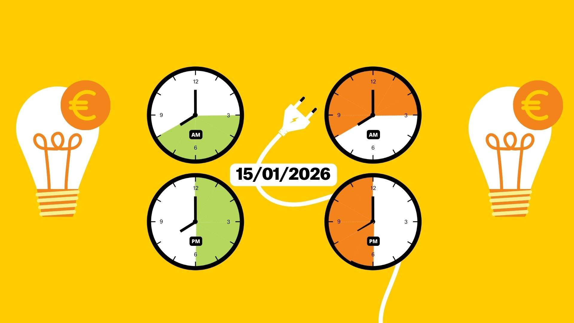Precio de la luz de hoy, jueves 15 de enero, por horas: ¿cuándo es más barato poner la lavadora?