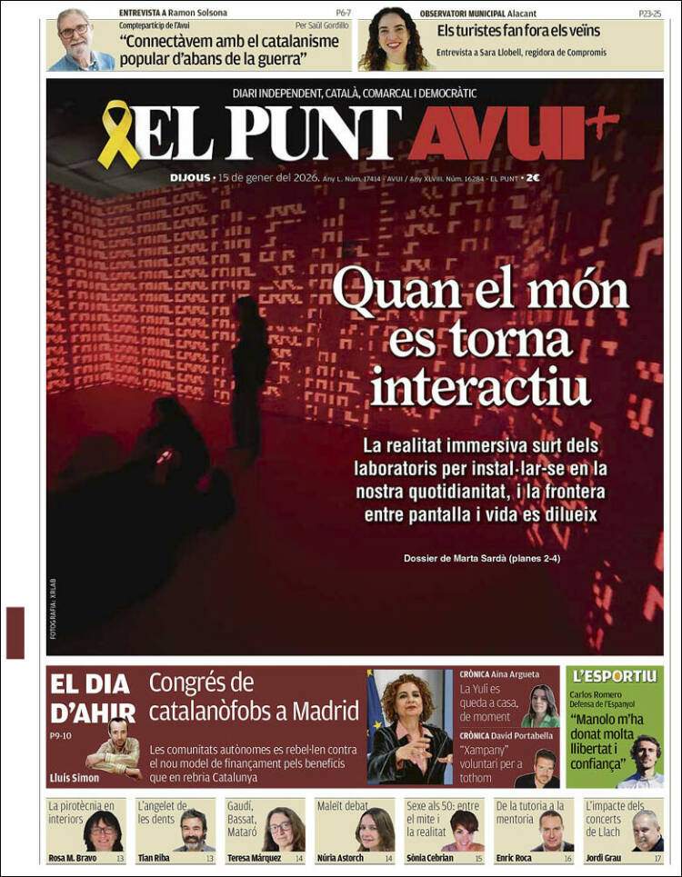El Punt Avui, 15 gener 2026