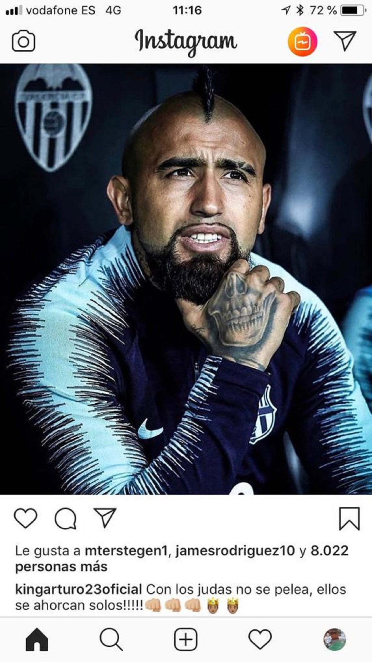 Arturo Vidal instagram