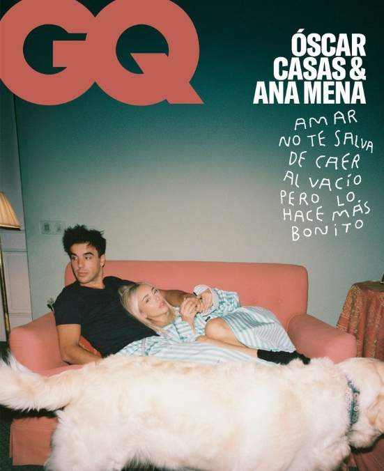 Portada revista GQ Òscar Casas i Ana Mena