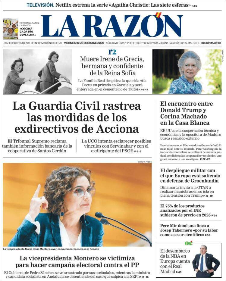 La Razon, 16 gener 2026