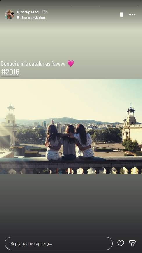 Gavi y Aurora en Barcelona en el año 2016 / Instagram 