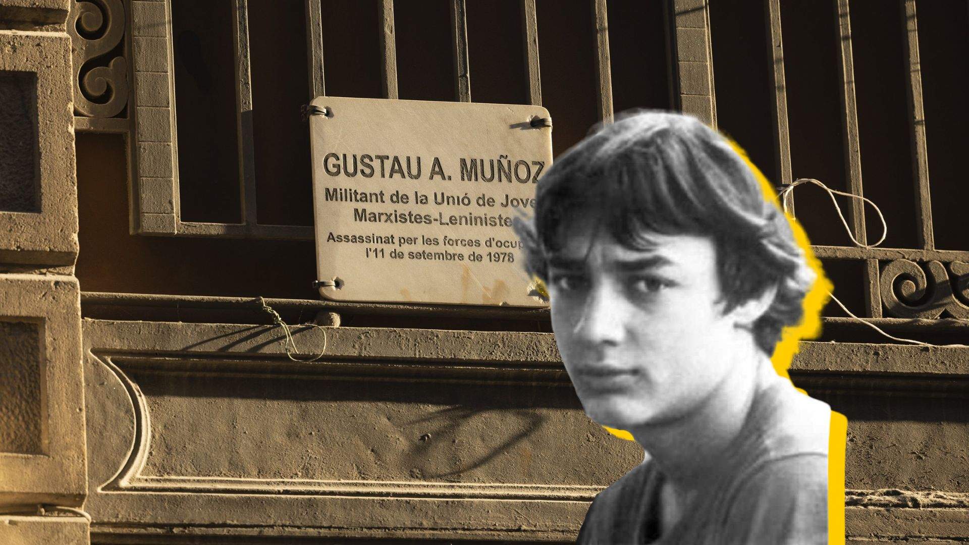 Gustau Muñoz, assassinat pels grisos el 1978, tornarà a tenir una placa de memòria al carrer Ferran