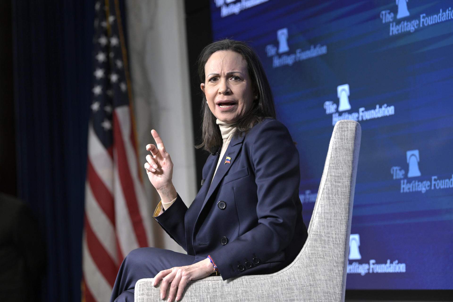 Machado asegura que Delcy Rodríguez “está cumpliendo órdenes” de Trump