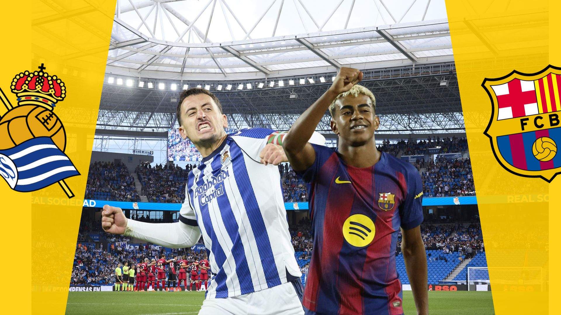 Real Sociedad - Barça: horario y dónde ver por TV el partido de la 20ª jornada de LaLiga EA Sports