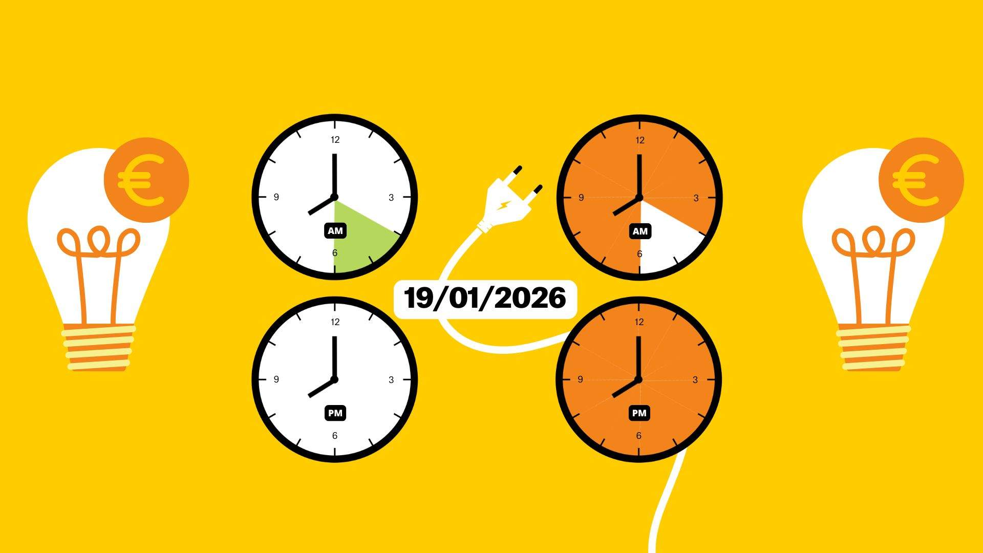 Precio de la luz de hoy, lunes 19 de enero, por horas: ¿cuándo es más barato poner la lavadora?