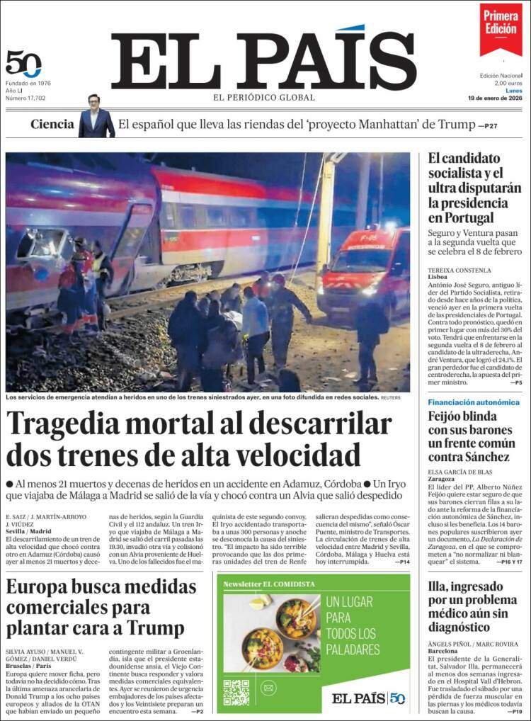 El Pais, 19 gener 2026