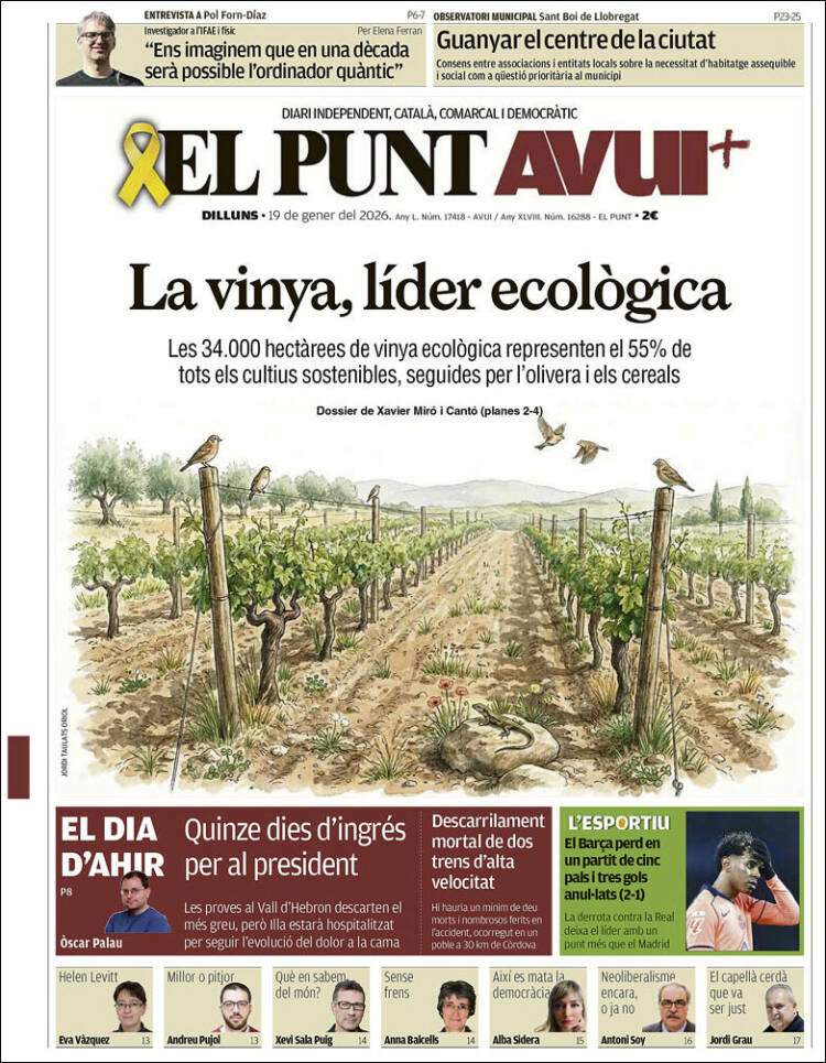 Punt Avui, 19 gener 2026