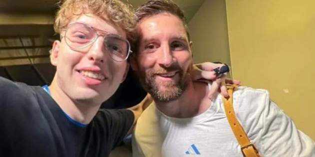 Davoo Xeneize amb Leo Messi