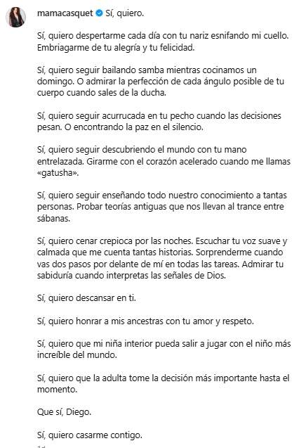 El texto de la publicación   Instagram